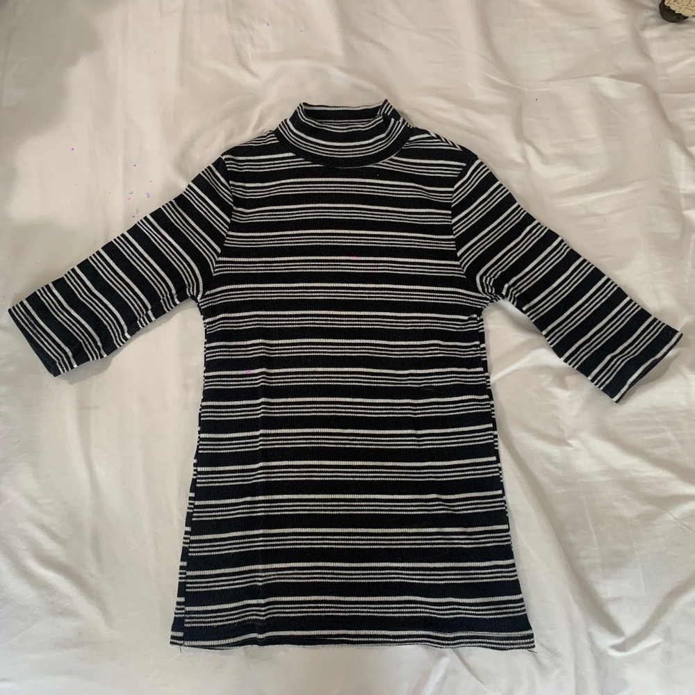 Striped Zara middle sleeve shirt
